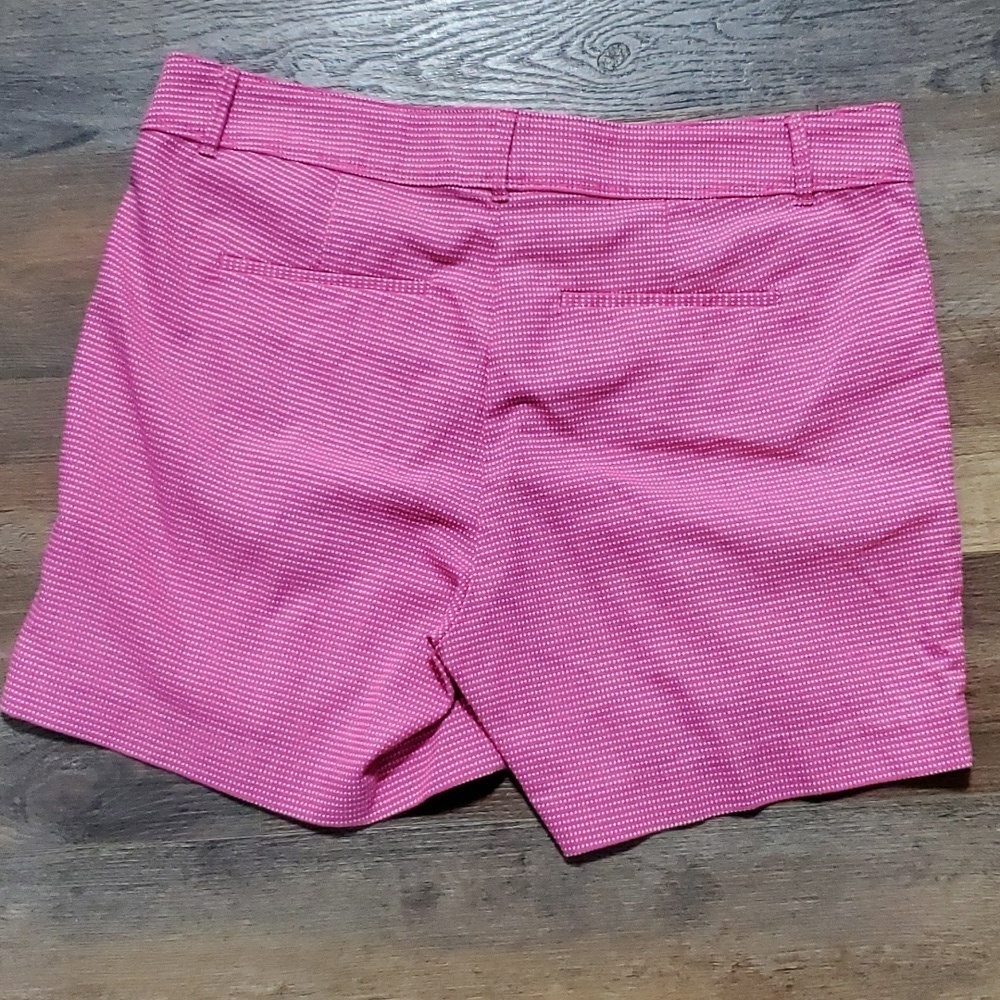 Isaac Mizrahi new york pink dotted flat front shorts euc - Picture 6 of 6